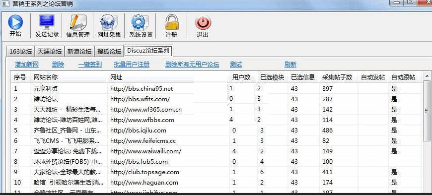 营销王论坛营销 6.9 纯绿色版软件截图（1）