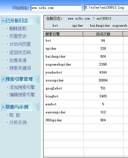 亮析网站日志分析工具 2.1标准版软件截图（4）