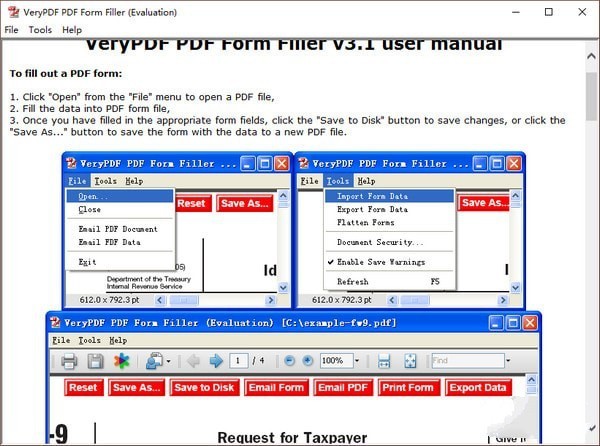 VeryPDF PDF Form Filler(PDF表单填充软件) 3.1软件截图（1）