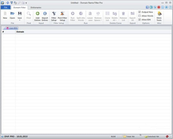 Domain Name Filter域名过滤软件 2.0软件截图（1）