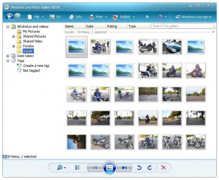 Windows Live 照片库 简体中文版软件截图（1）