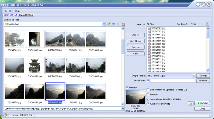 FastStone Photo Resizer 4.3软件截图（1）