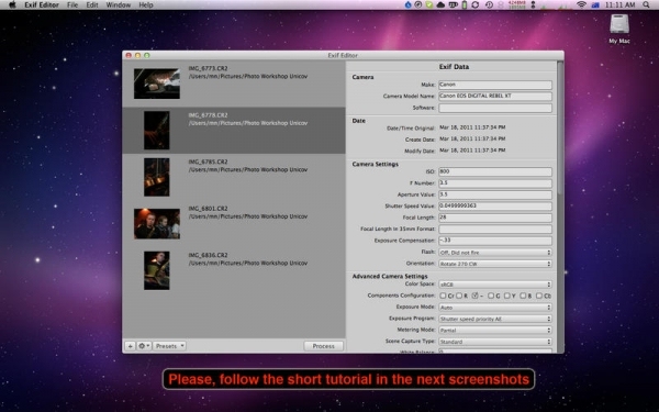 Exif Editor For Mac 1.1.9软件截图（1）