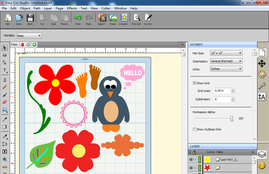 Easy Cut Studio刻绘软件 5.0.0.2软件截图（1）