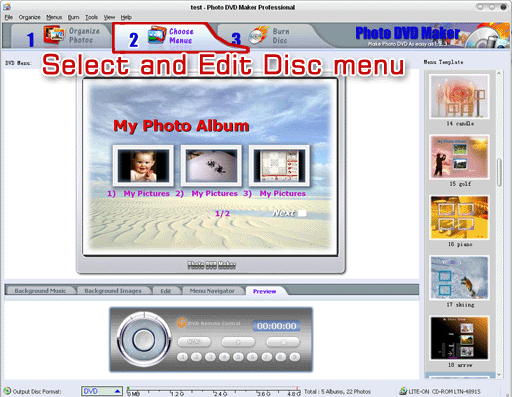 Photo DVD Maker 8.01软件截图（1）