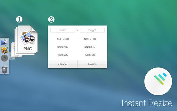 Instant Resize For Mac 1.1.1软件截图（1）