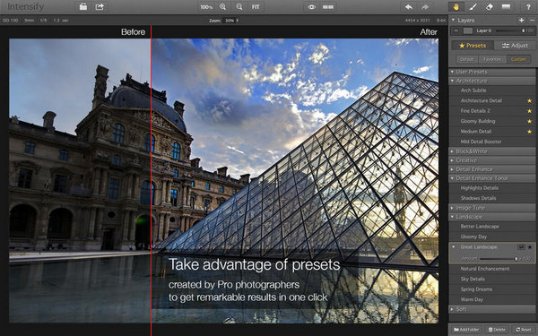 Intensify For Mac 1.2.3软件截图（1）