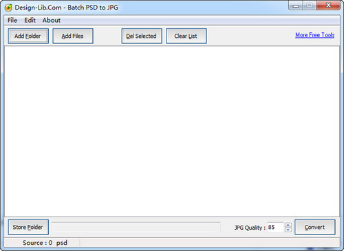 psd批量转jpg工具(BatchPSDtoJPG) 1.0绿色版软件截图（1）