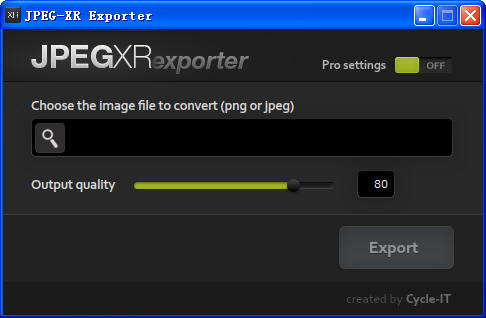 高清照片转换器(JPEG-XR Exporter) 1.0免费版软件截图（1）