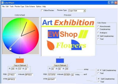 Free Colorwheel 1.0软件截图（1）