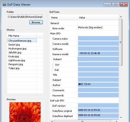 Exif浏览器Exif Data软件截图（1）