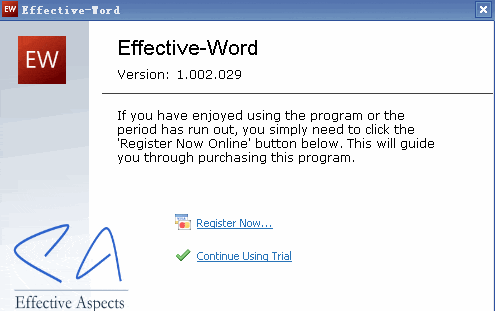 Effective-Word 2.0软件截图（1）