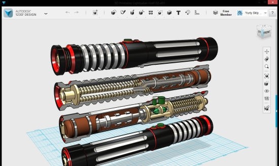 Autodesk 123D Design 1.8软件截图（2）