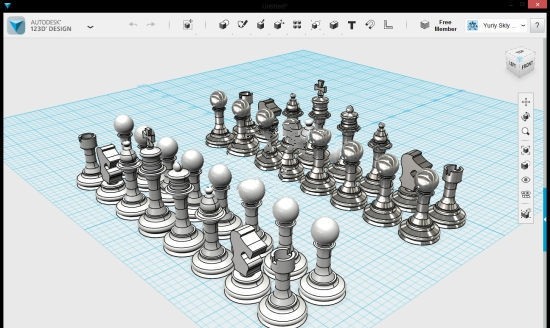 Autodesk 123D Design 1.8软件截图（3）