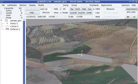 gCAD3D for Linux 2.20软件截图（3）