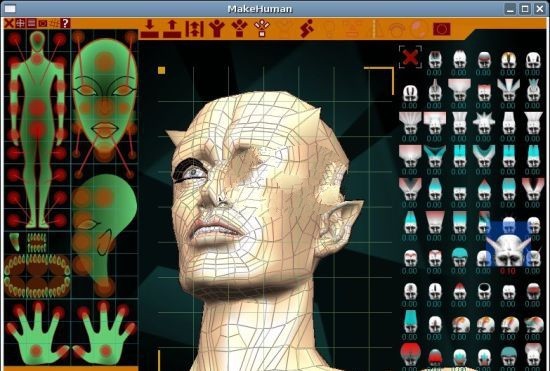 MakeHuman for Linux 1.0.0软件截图（1）