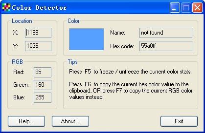 颜色探测器Color Detector 2.0软件截图（1）