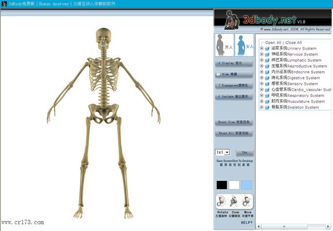 3d人体解剖软件 3.0软件截图（1）