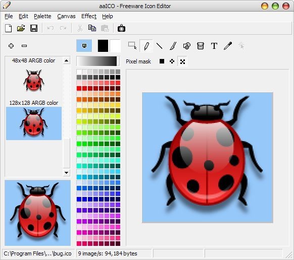 aaICO Icon Editor 2.2软件截图（1）