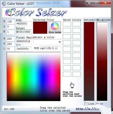 Color Seizer颜色代码查询工具 2.07免费版软件截图（2）