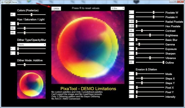 PixaTool图片像素转换器 1.14软件截图（1）