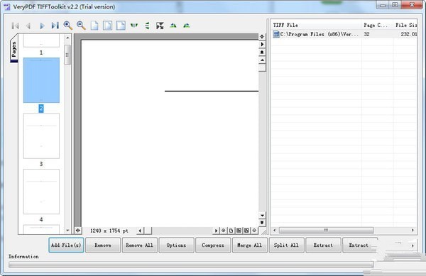 VeryPDF TIFFToolkit(TIFF压缩工具) 2.2软件截图（1）