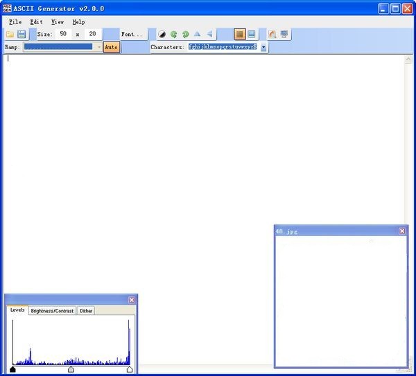ASCII Generator图片转字符画 2.0软件截图（2）
