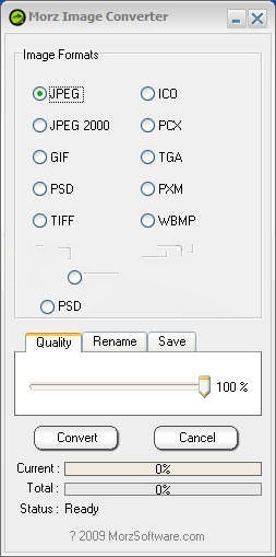 Morz.Image.Converter快捷的图片格式转换工具 2010+(plus)软件截图（1）