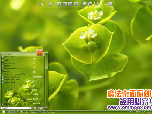 绿趣电脑桌面主题 XP/VISTA/WIN7版软件截图（3）