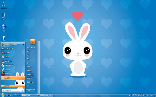 兔宝宝电脑主题 Win7版软件截图（1）