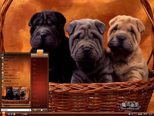 沙皮犬桌面主题 XP/VISTA/WIN7版软件截图（2）