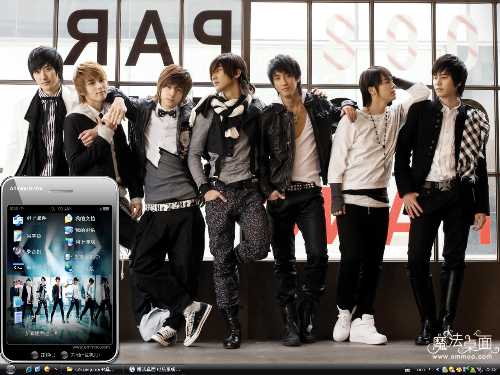 Superjunior-M桌面主题 XP/VISTA/WIN7版软件截图（2）