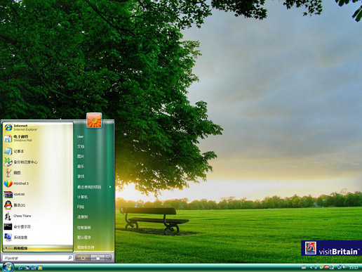 约克群初晨britain主题 XP/VISTA/WIN7通用版软件截图（2）