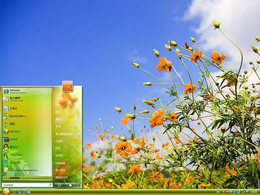 蓼花弄晴主题 XP/VISTA/WIN7通用版软件截图（1）