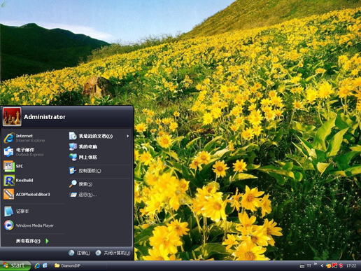 漫山向日葵主题 XP版软件截图（1）