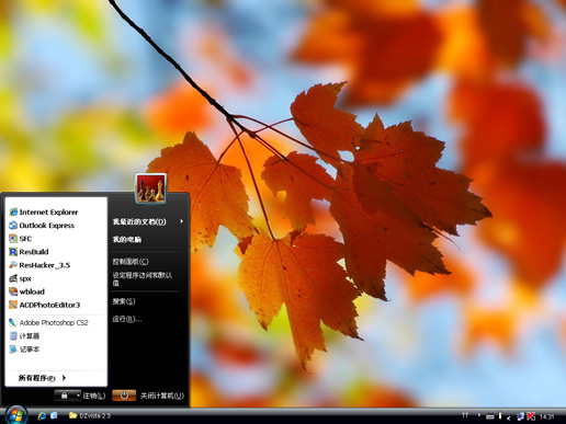 火红枫叶XP主题 xp版软件截图（1）