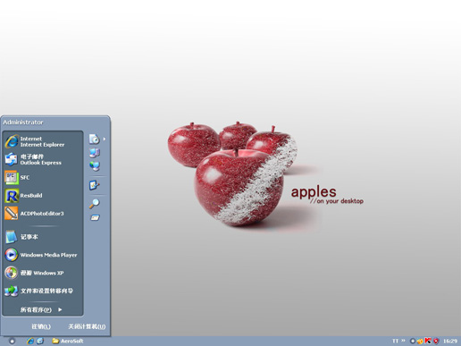 灰色苹果主题 XP版软件截图（1）