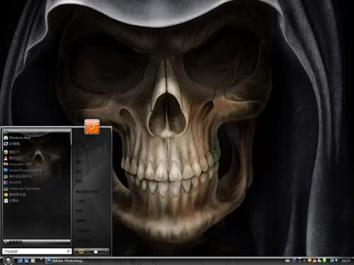 骷髅主题 XP/VISTA/WIN7通用版软件截图（1）