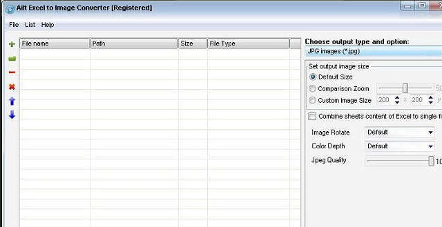 Ailt Excel to Image Converter 6.7 正式版软件截图（1）