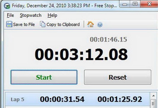 Free Stopwatch Portable 4.0软件截图（1）