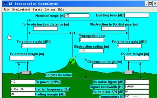 电波空间传输计算器 正式版软件截图（1）