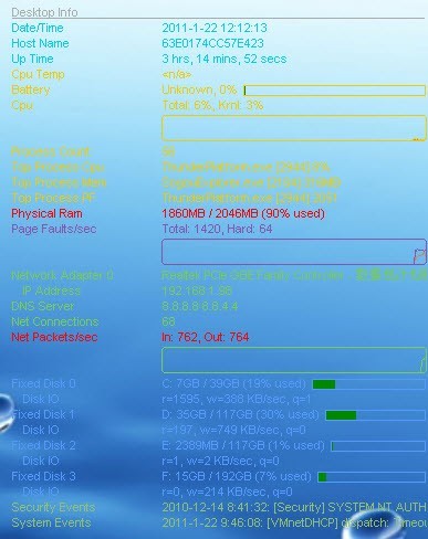 Desktop Info桌面系统信息 2.11.0软件截图（1）