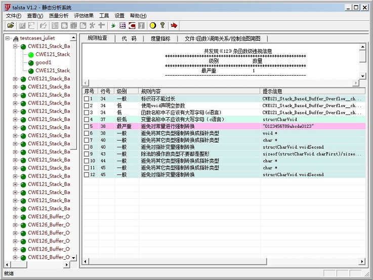 talsta(代码静态分析系统) 1.4.7软件截图（3）