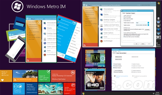 第三方Win7主题 Windows 8 Metro Win7软件截图（1）