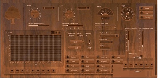 Wooden UI Controls Kit 正式版软件截图（1）
