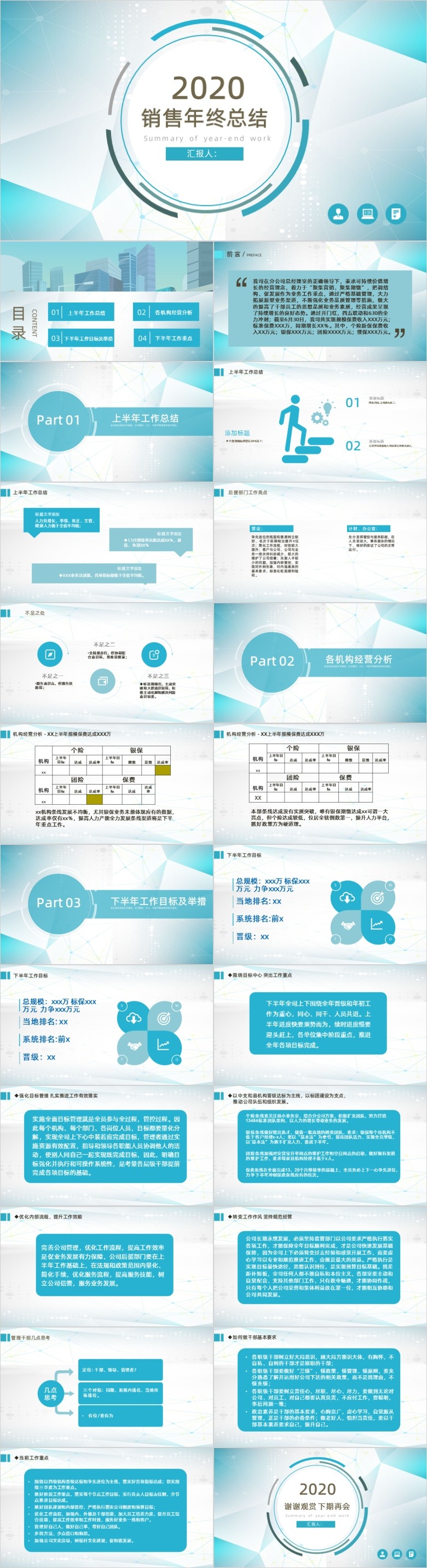 总经理述职PPT模板软件截图（1）