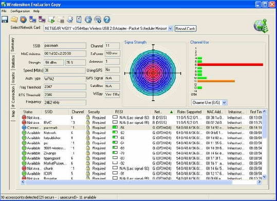 PassMark WirelessMon 5.1软件截图（1）