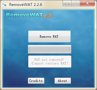 RemoveWAT 2.2.6软件截图（1）