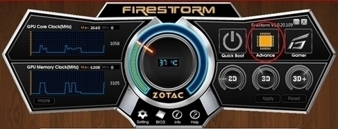 索泰超频软件(FireStorm) 2.0.1软件截图（3）