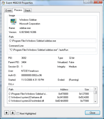 进程监视者(Process Monitor) 3.89软件截图（4）